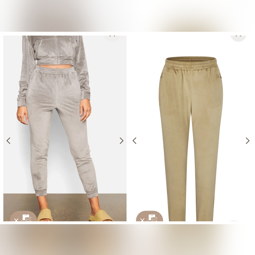 Skims velour jogger bundle medium